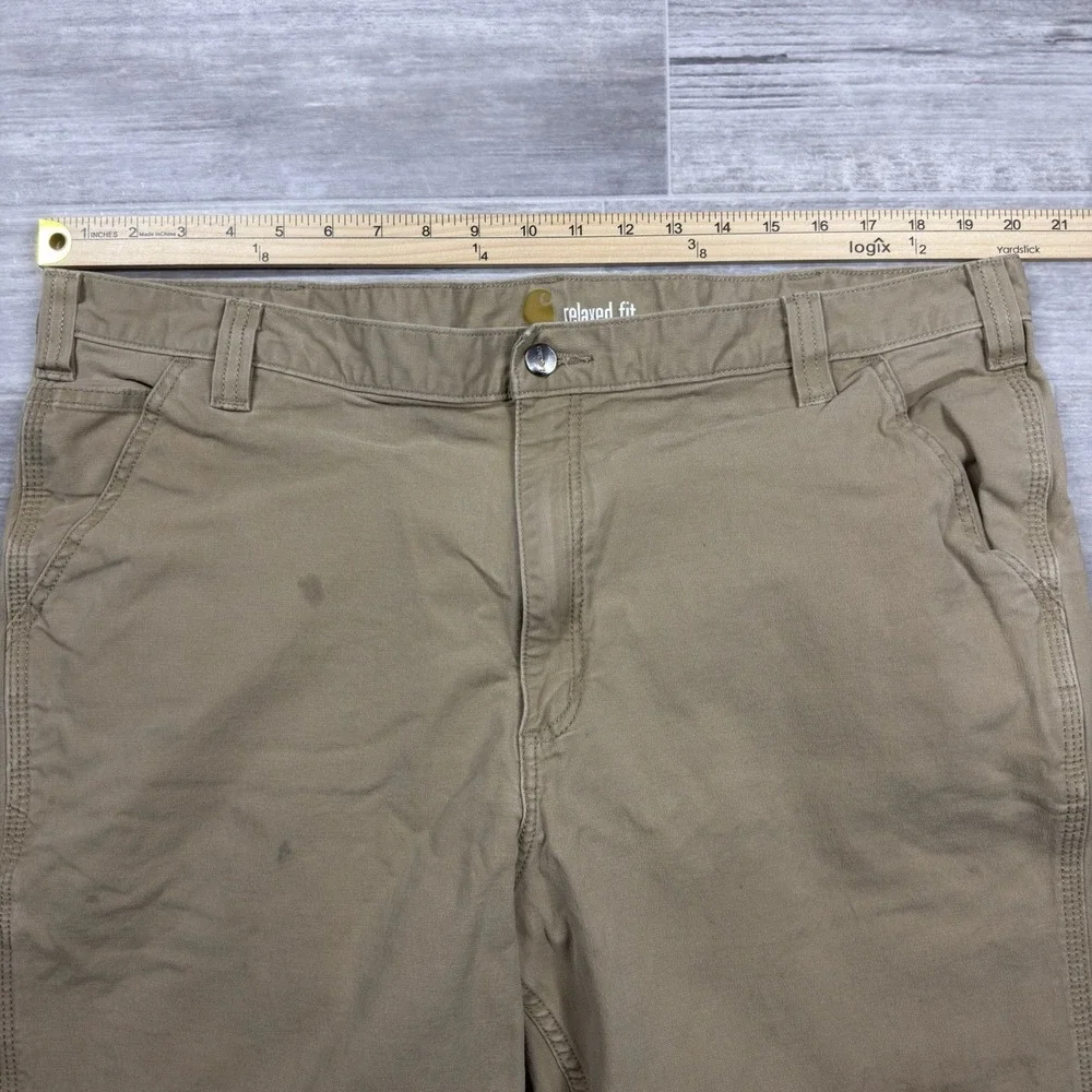 Carhartt Beige‎ Khaki Relaxed Fit Straight Leg Men's 42x32 Workwear Work Pants